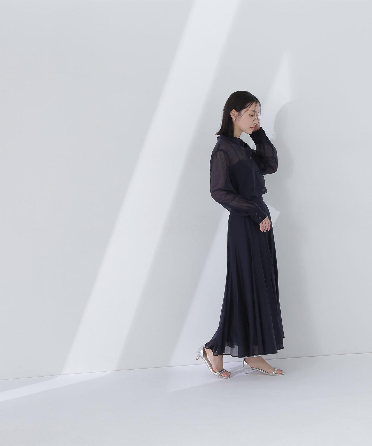 シャイニーシアーボイルスカート