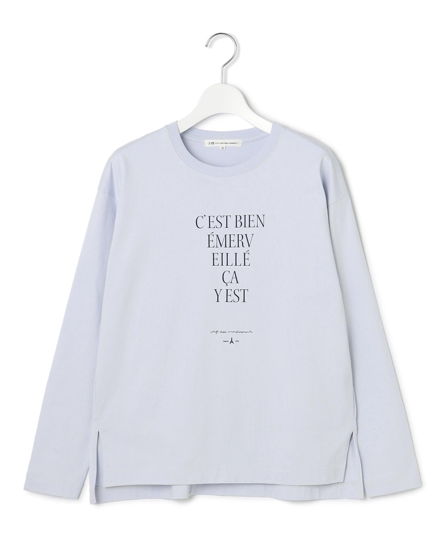 レタープリント ロンTEE