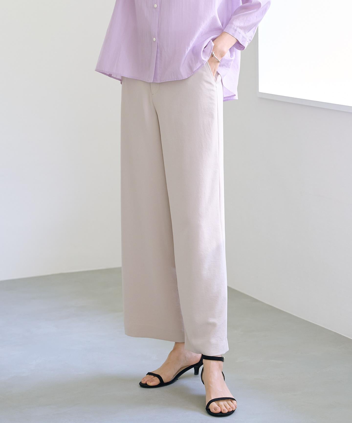 Light ジョーゼット ワイド パンツ