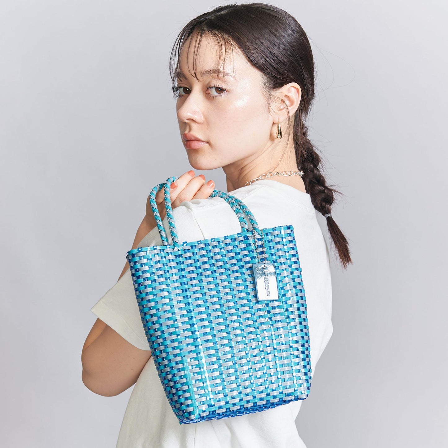 コンビ メッシュ ミニ トートバッグ/かごバッグ