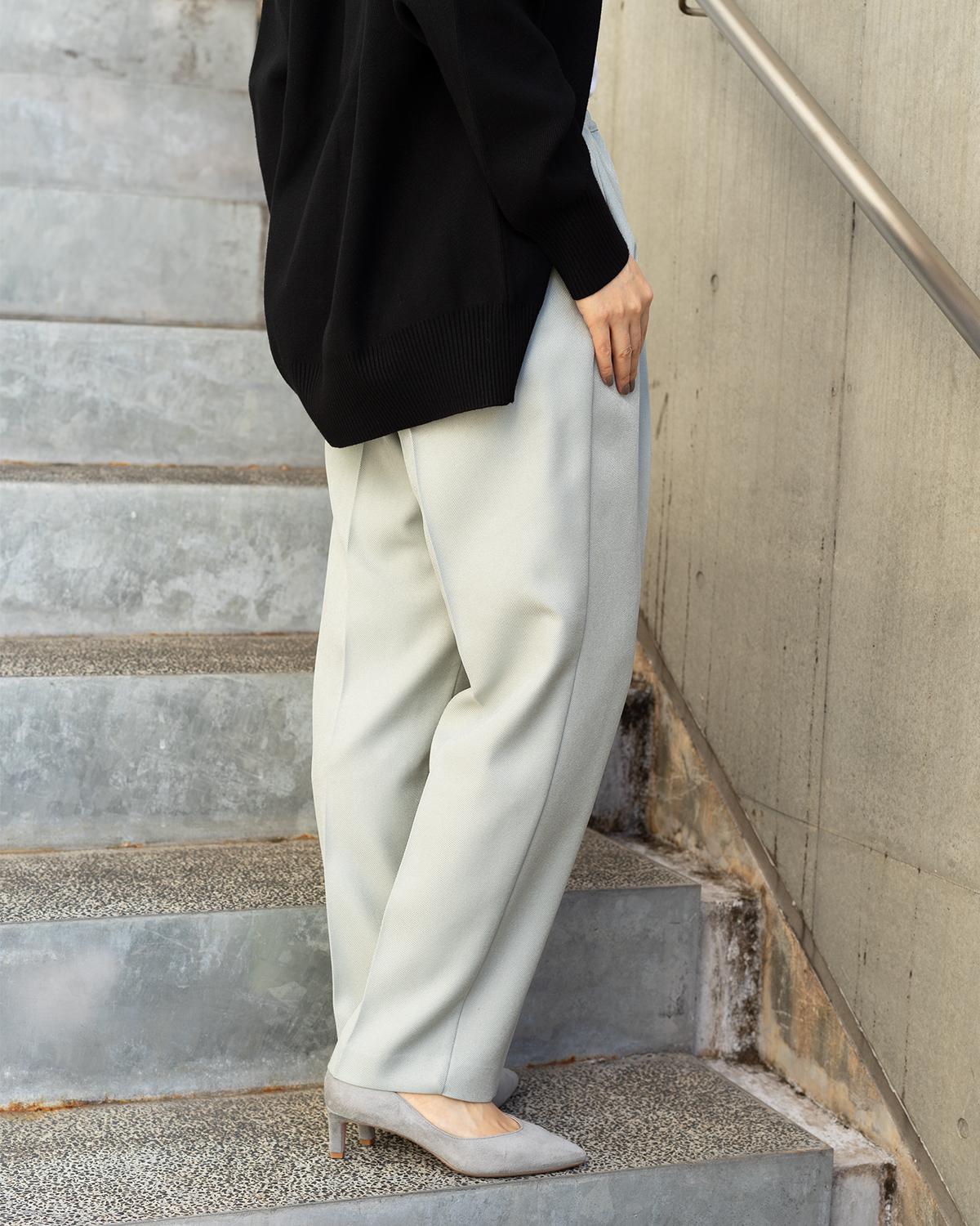 メランジイージーテーパードパンツ