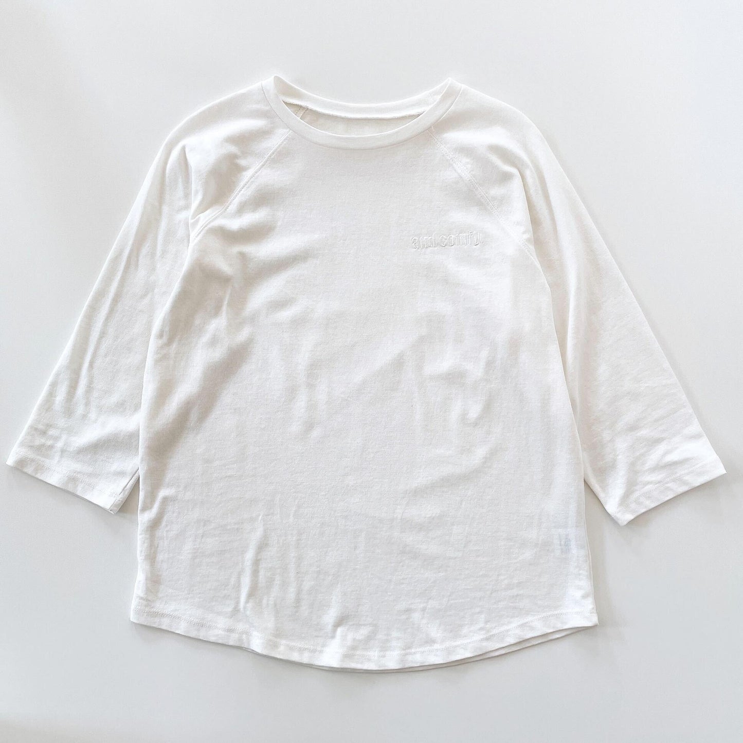 刺繍ラグランT