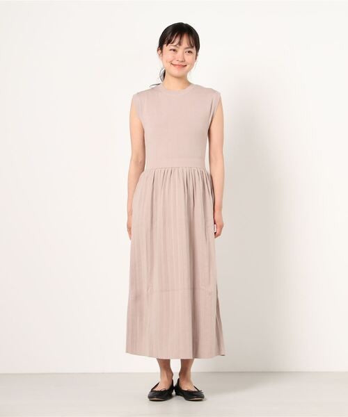 カーディガン&プリーツワンピニットアンサンブル