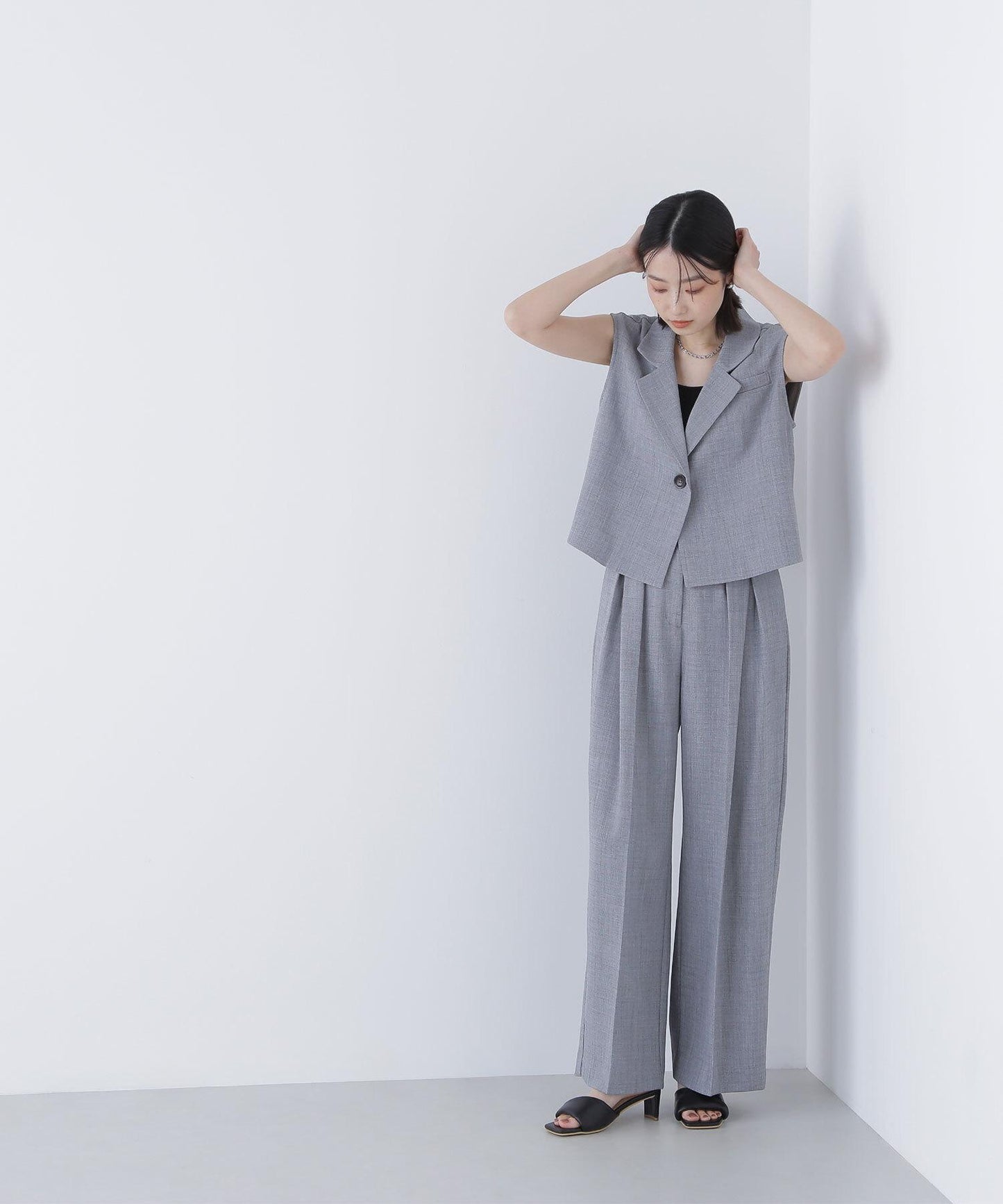 <古畑星夏さんコラボ>クロップドジレセットアップ