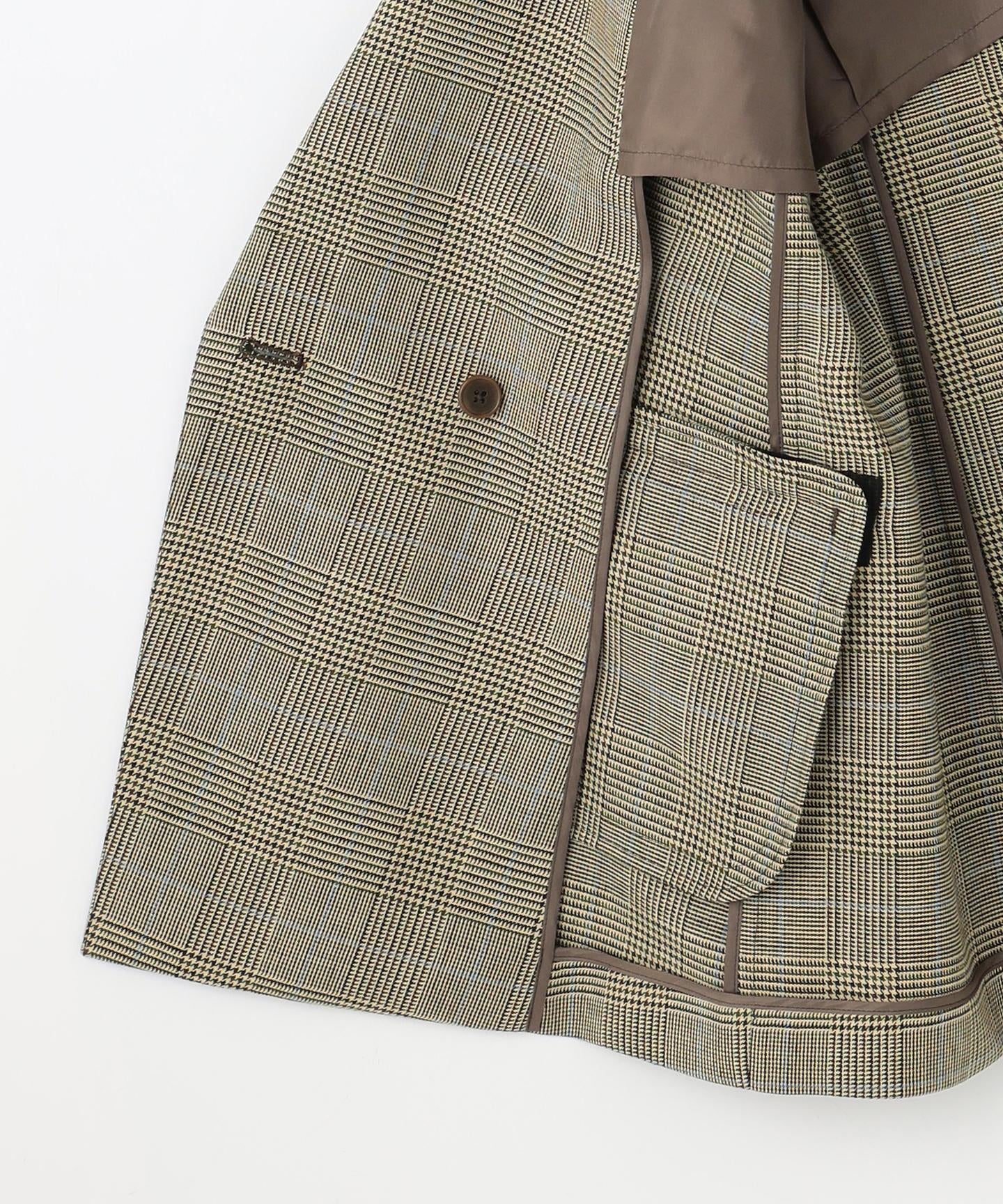 モナベールツイル チェック ダブル ジャケット