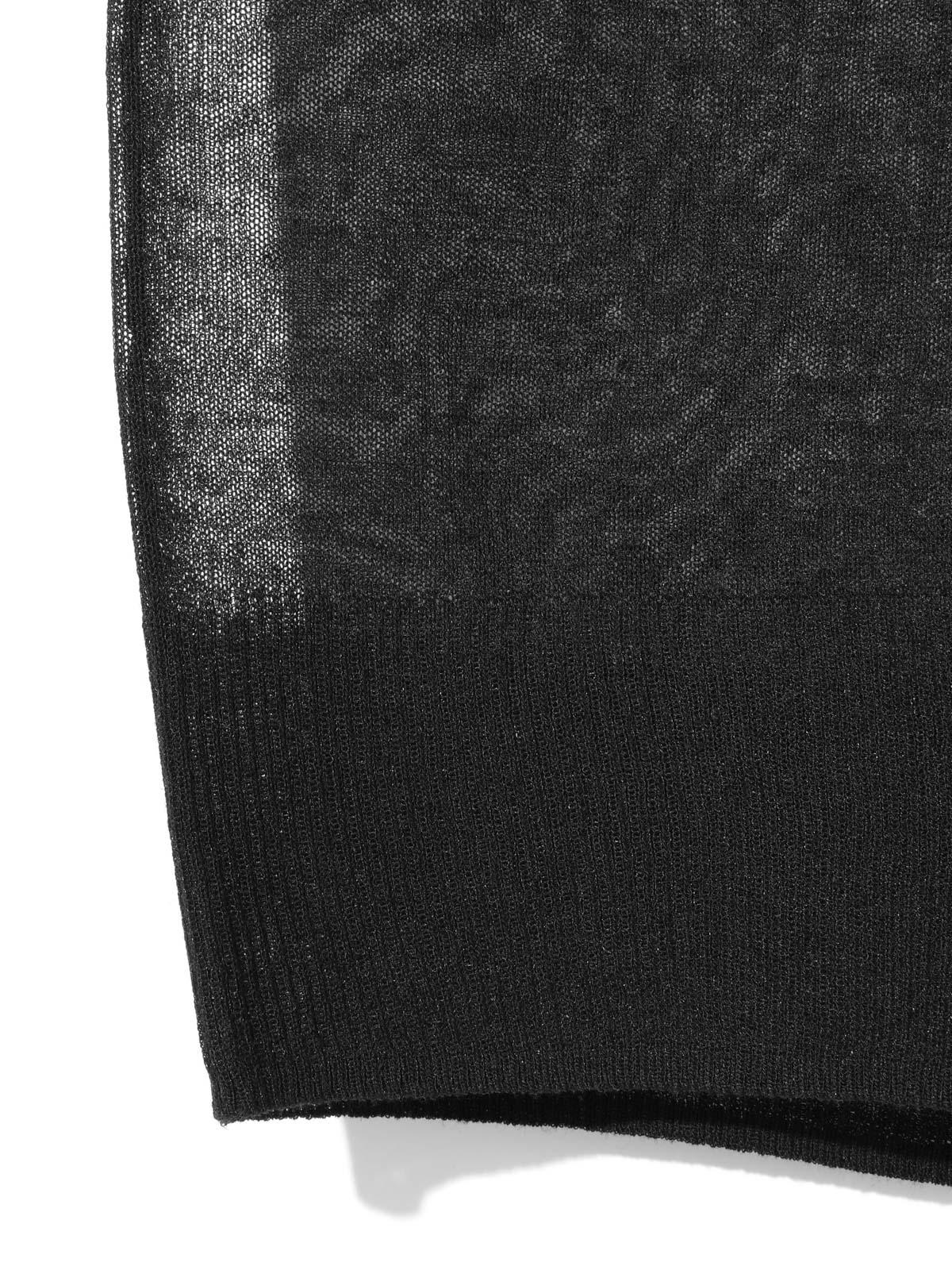 MIDIUMISOLID for Ladies シアーVネックショートカーディガン