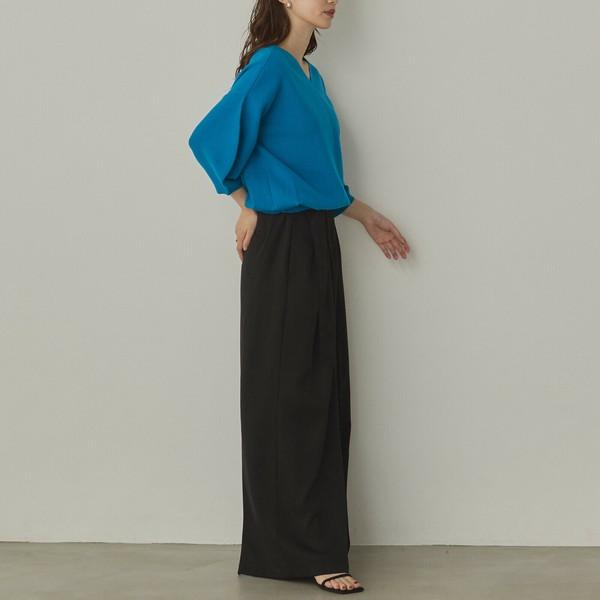 前後2way7部丈ニットプルオーバー