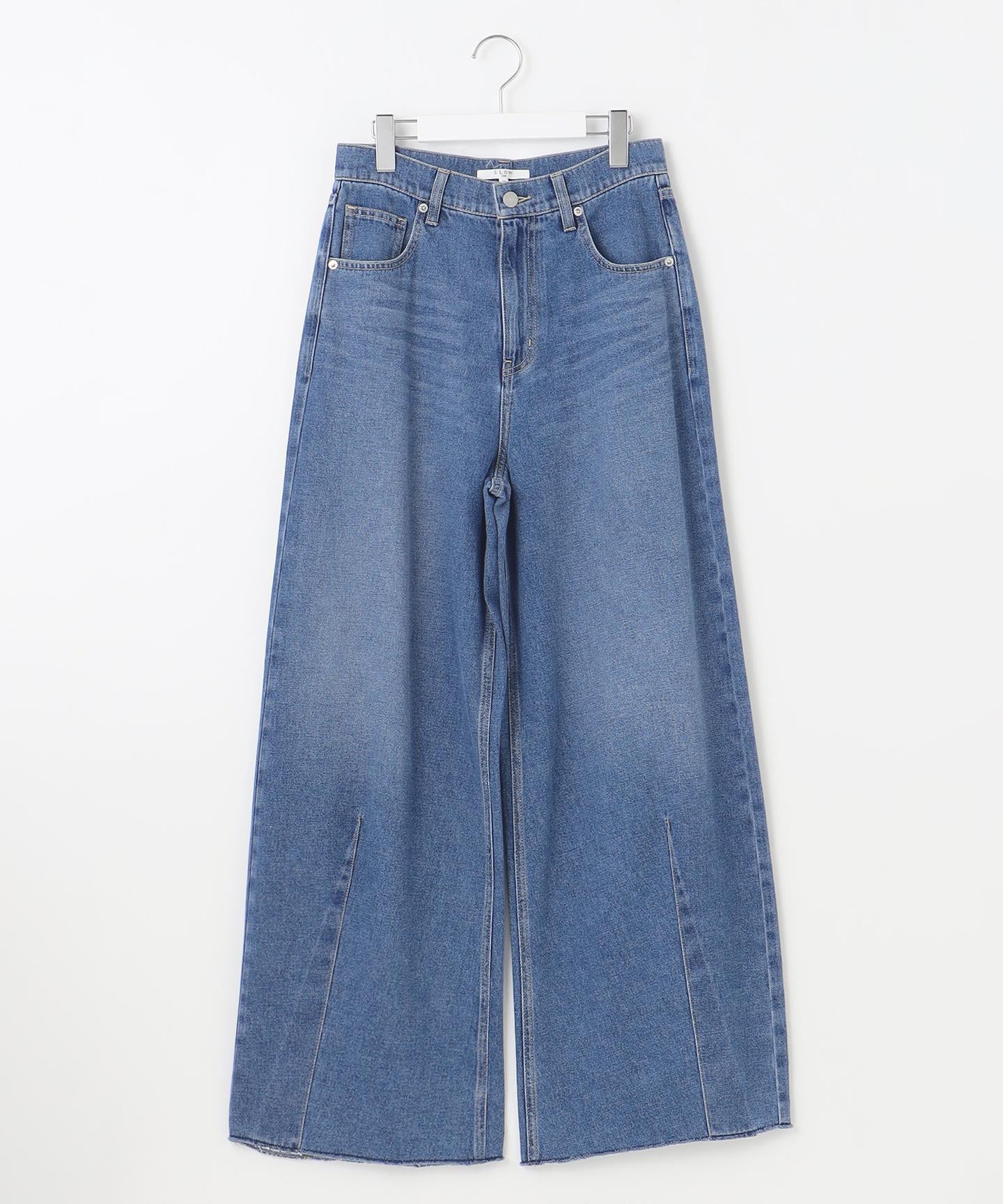LIGHT DENIM バレルワイド パンツ