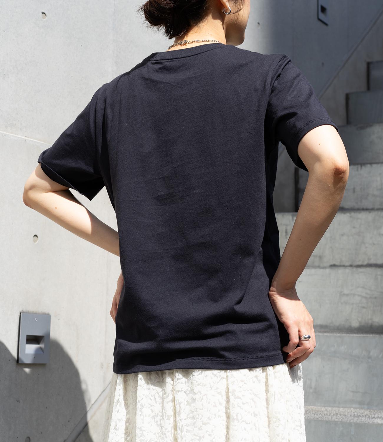 レタリングスリムTシャツ