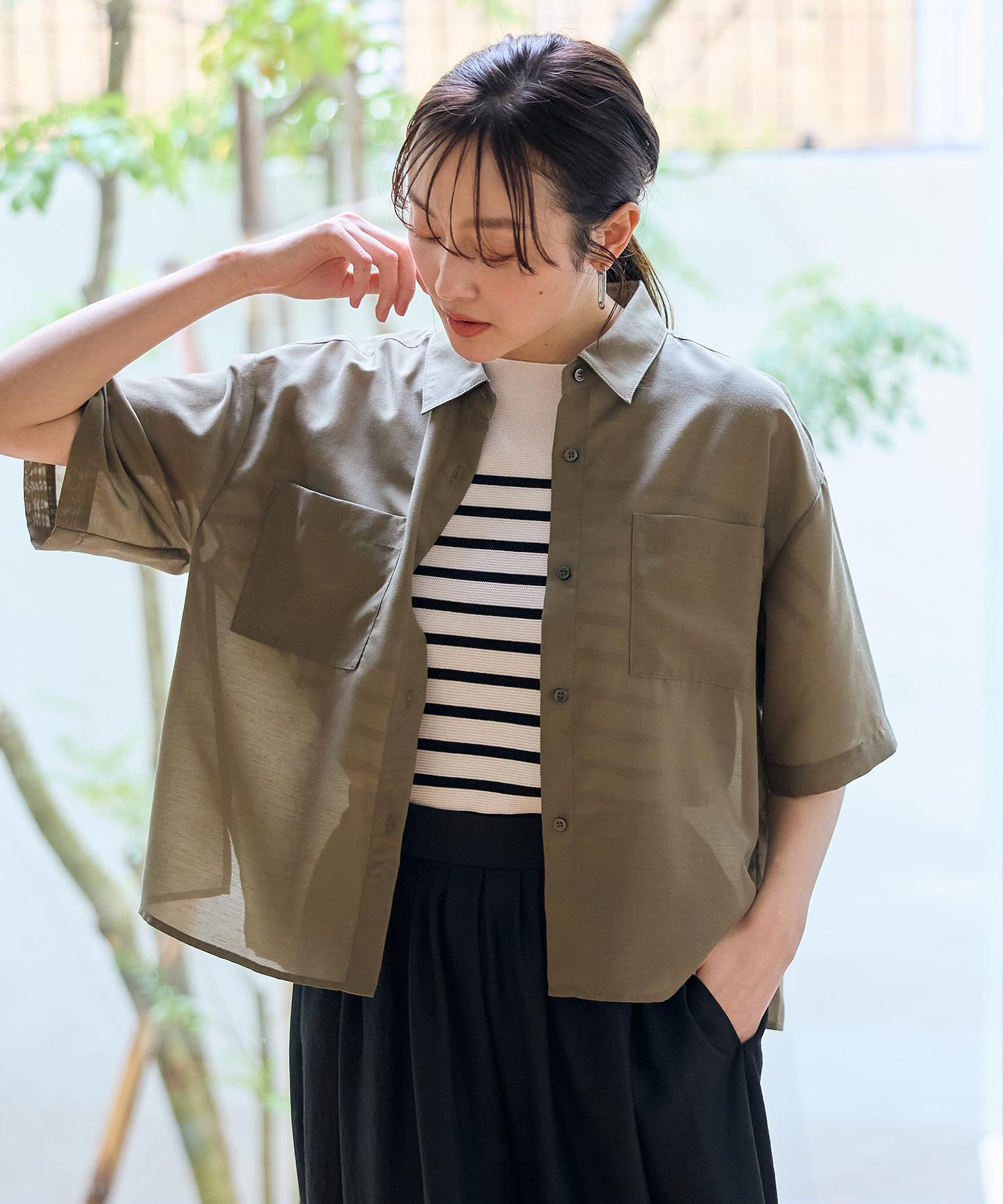 シアーテックリネンシャツ