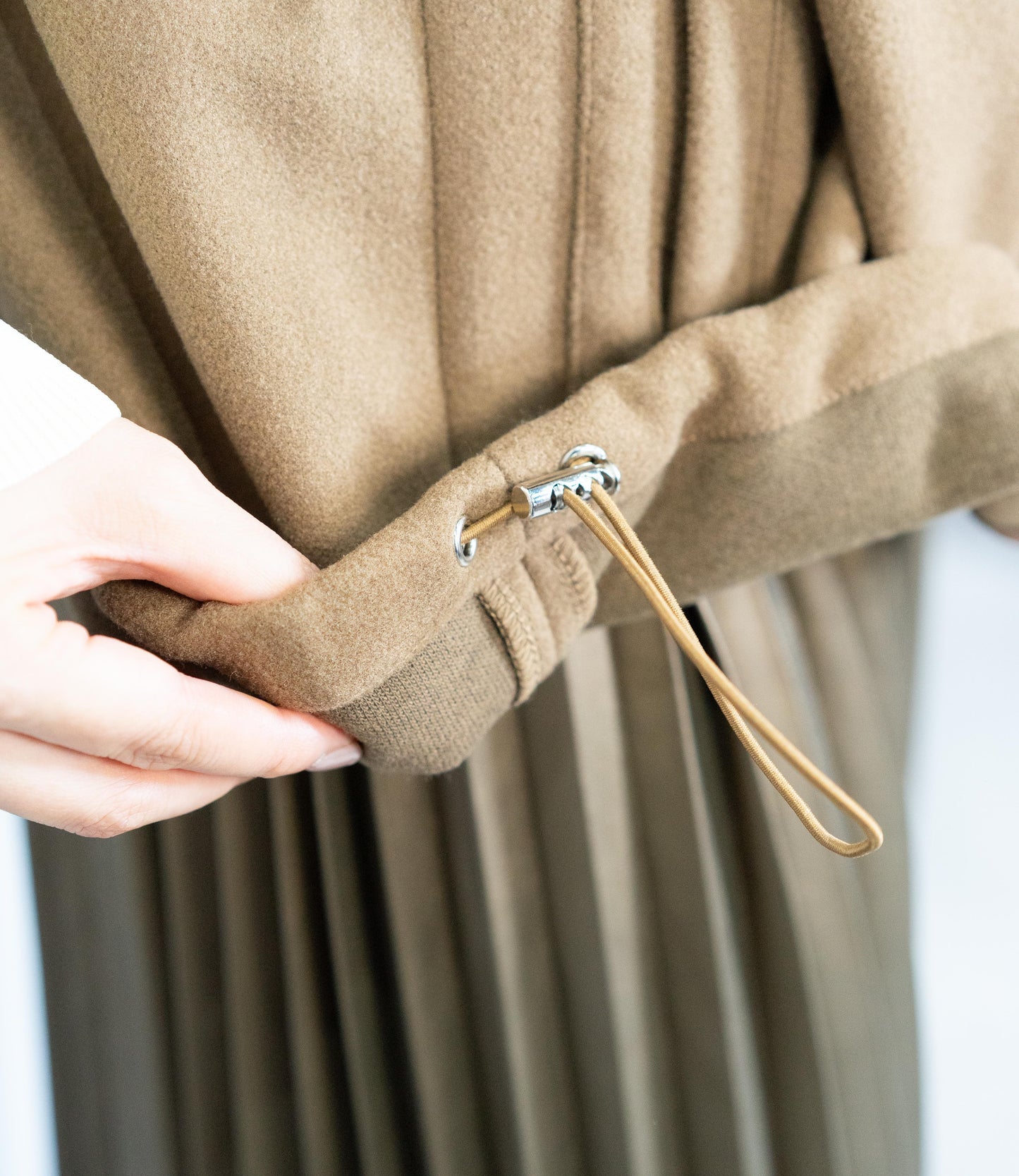 ウールライクハイネックベスト