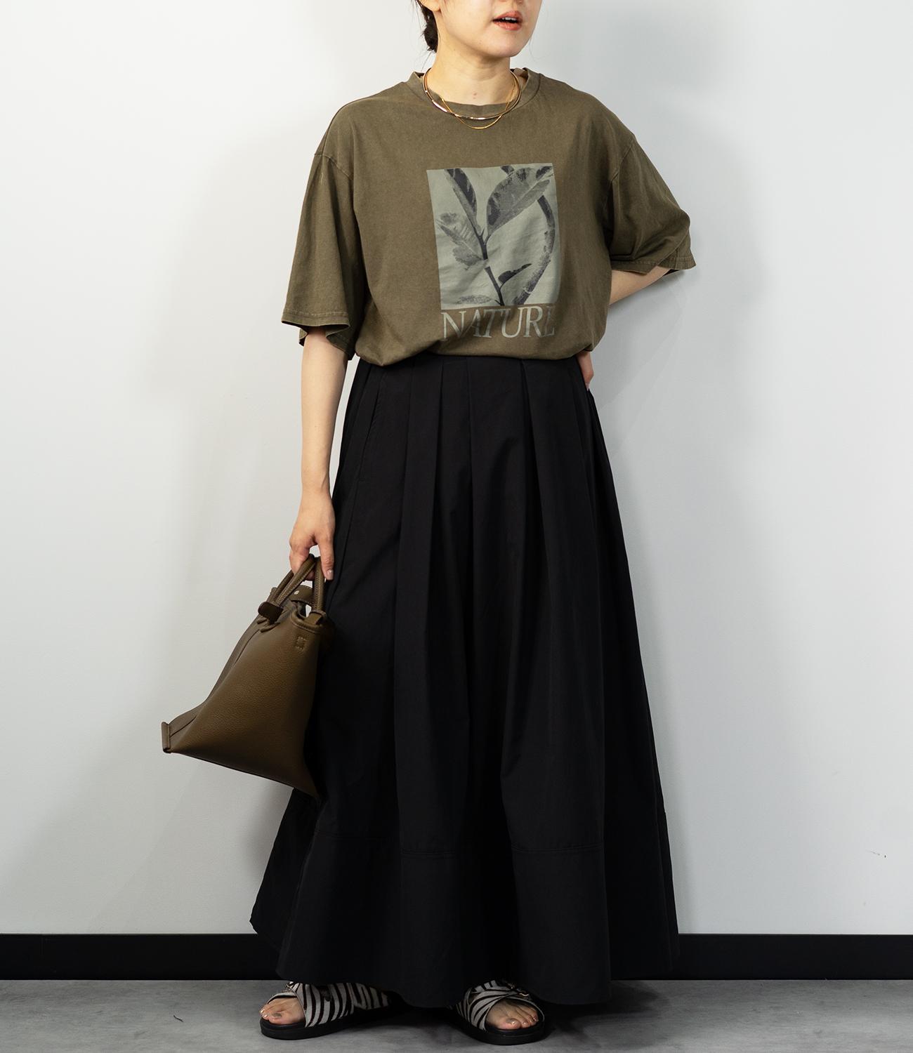 ボタニカルプリントオーバーTシャツ