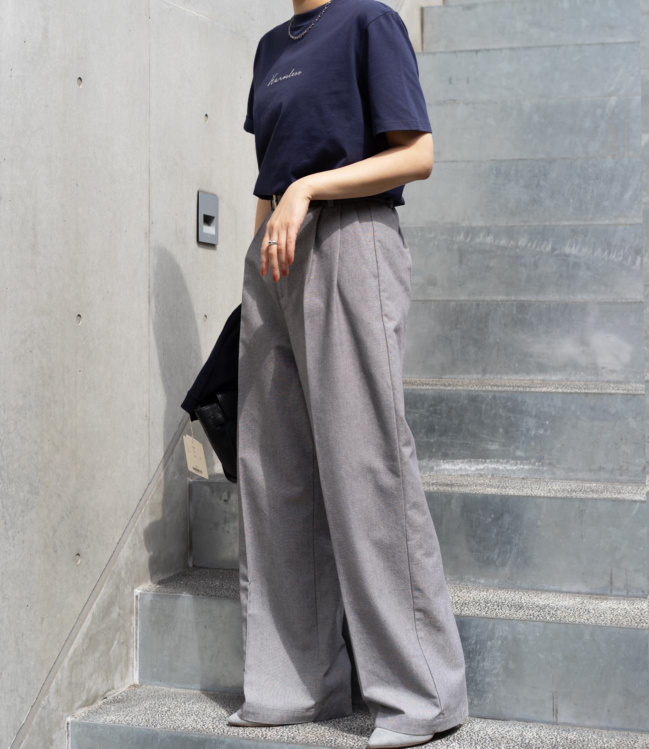 ワンポイントスリムTシャツ