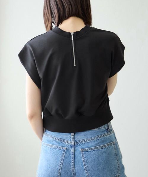 前後2wayポンチカットショートトップス