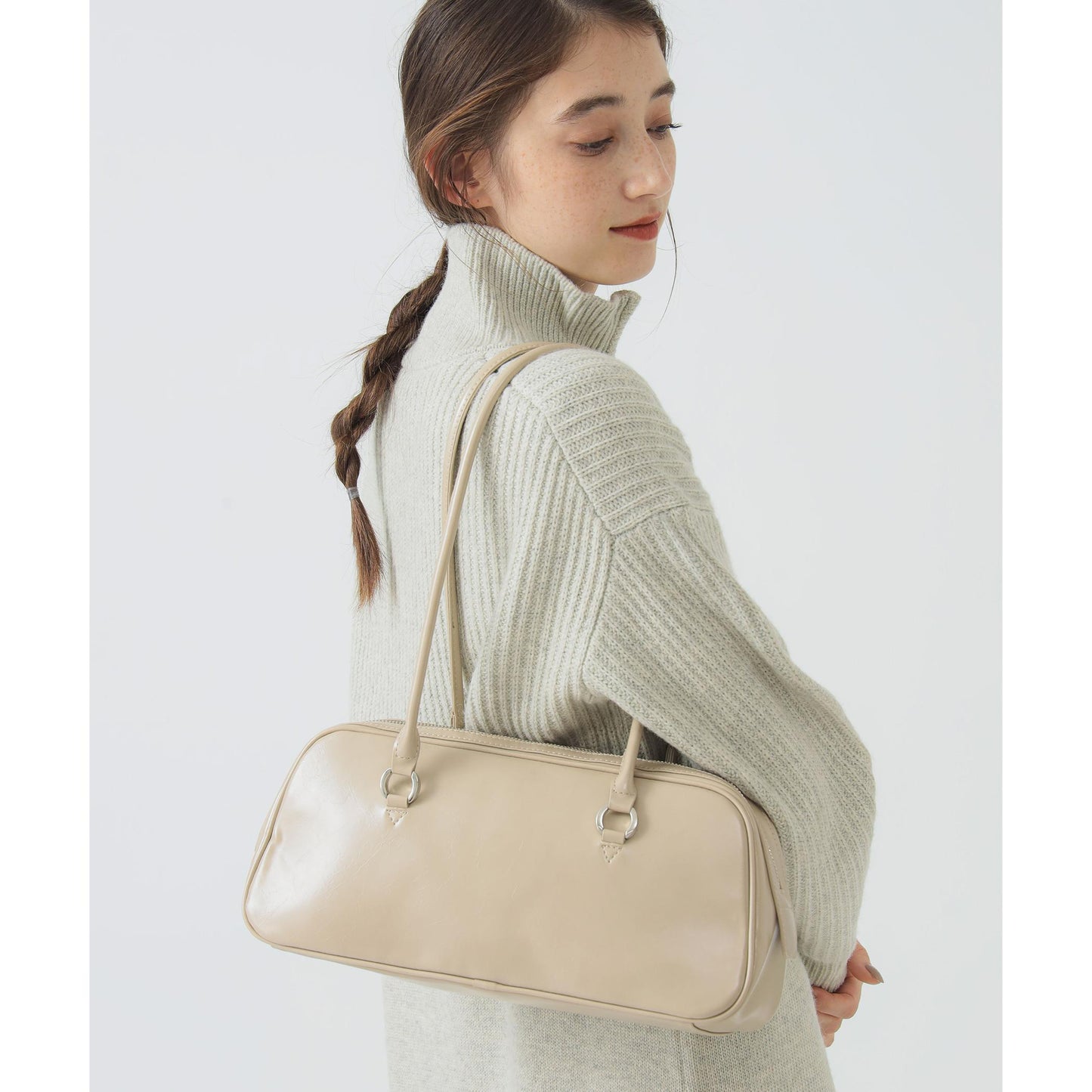 ロングハンドル ボストンバッグ