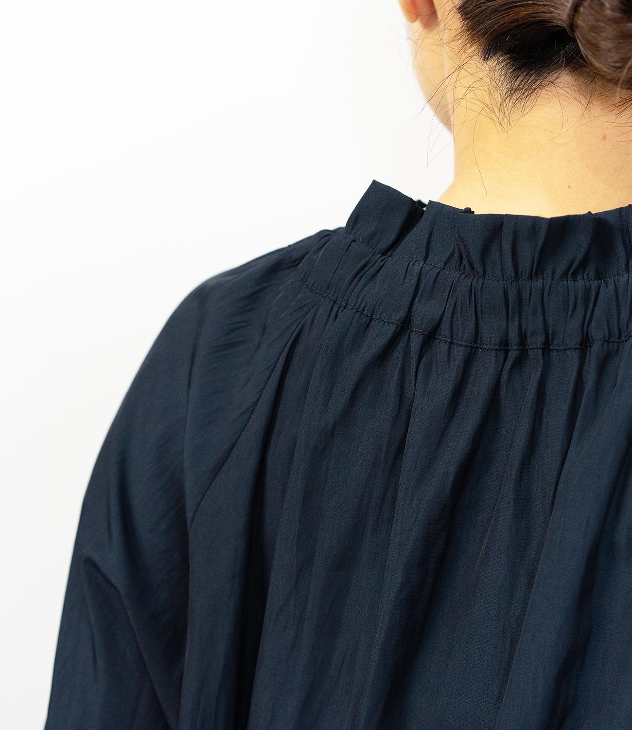 パウダーサテンボウタイブラウス