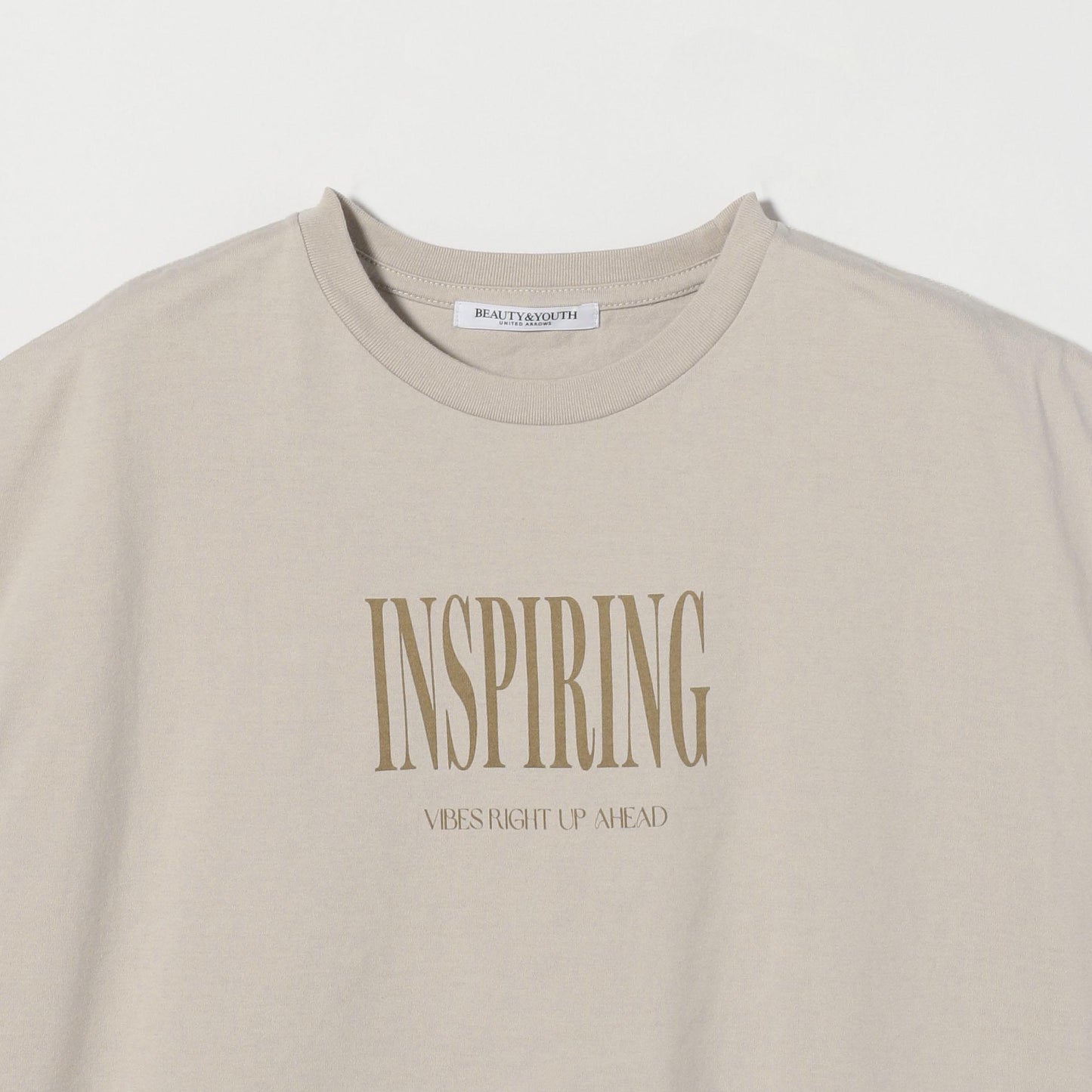 コットン ロゴプリント フレンチスリーブ Tシャツ