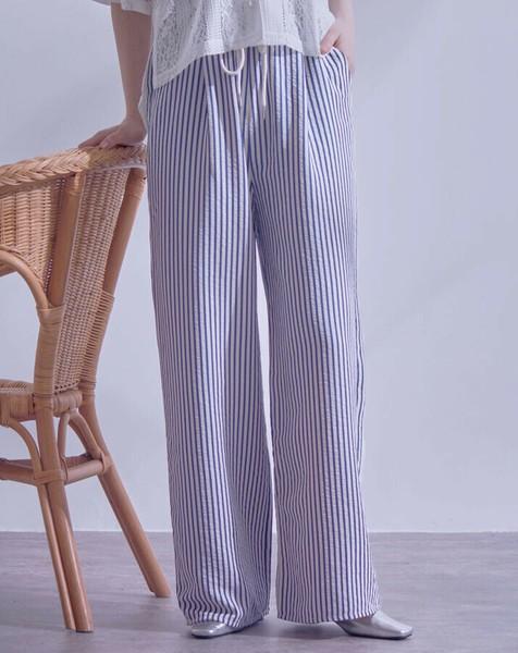 ストライプイージーパンツ