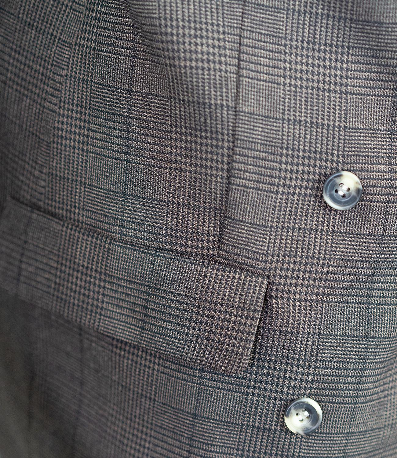 グレンチェックダブルジャケット