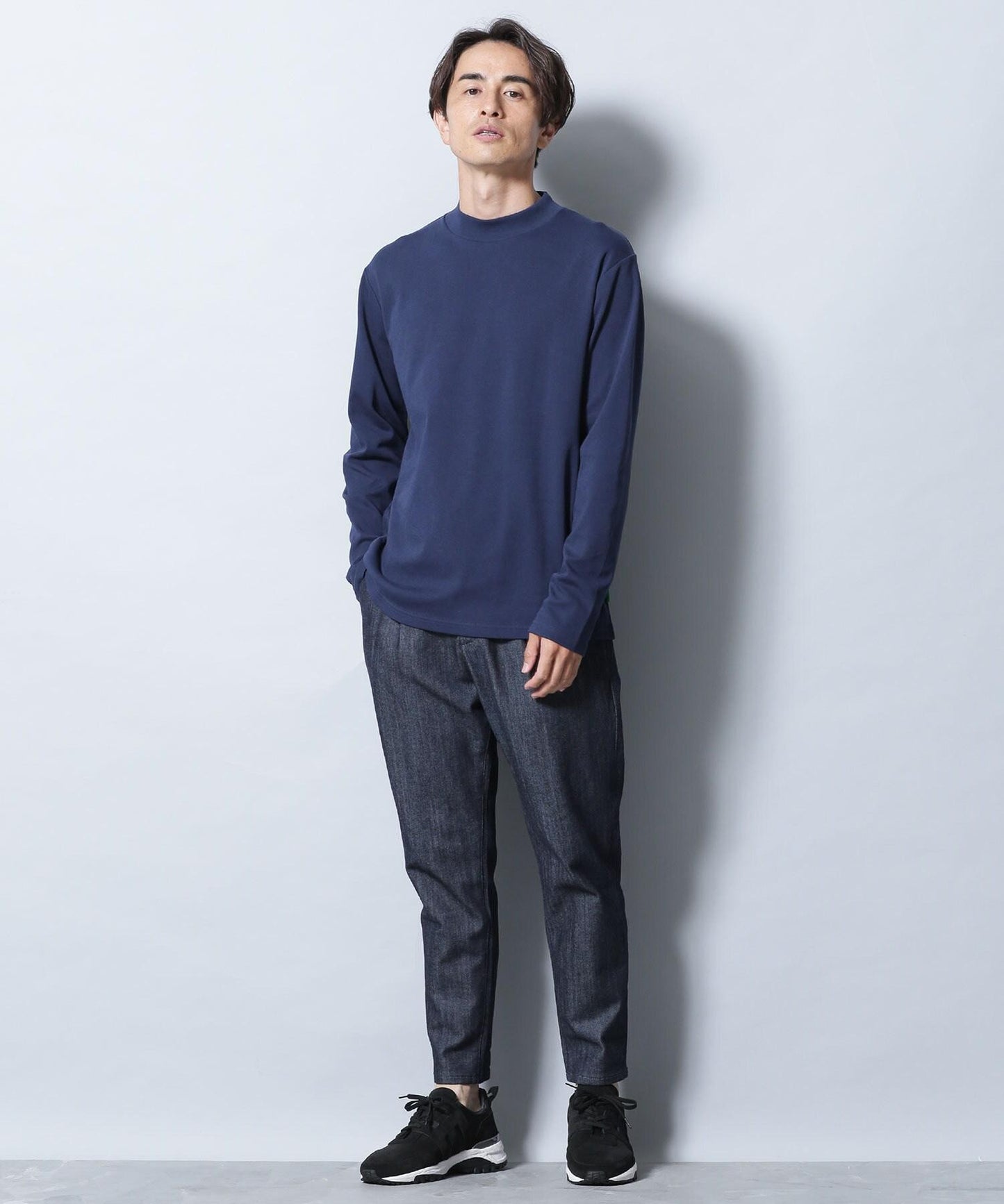 《イヤな臭いを軽減》Anti Smell モックネックロングスリーブTシャツ