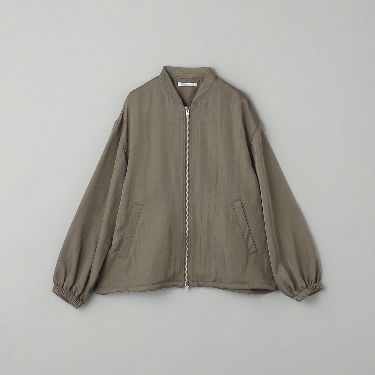 ナイロンツイル ジップブルゾン
