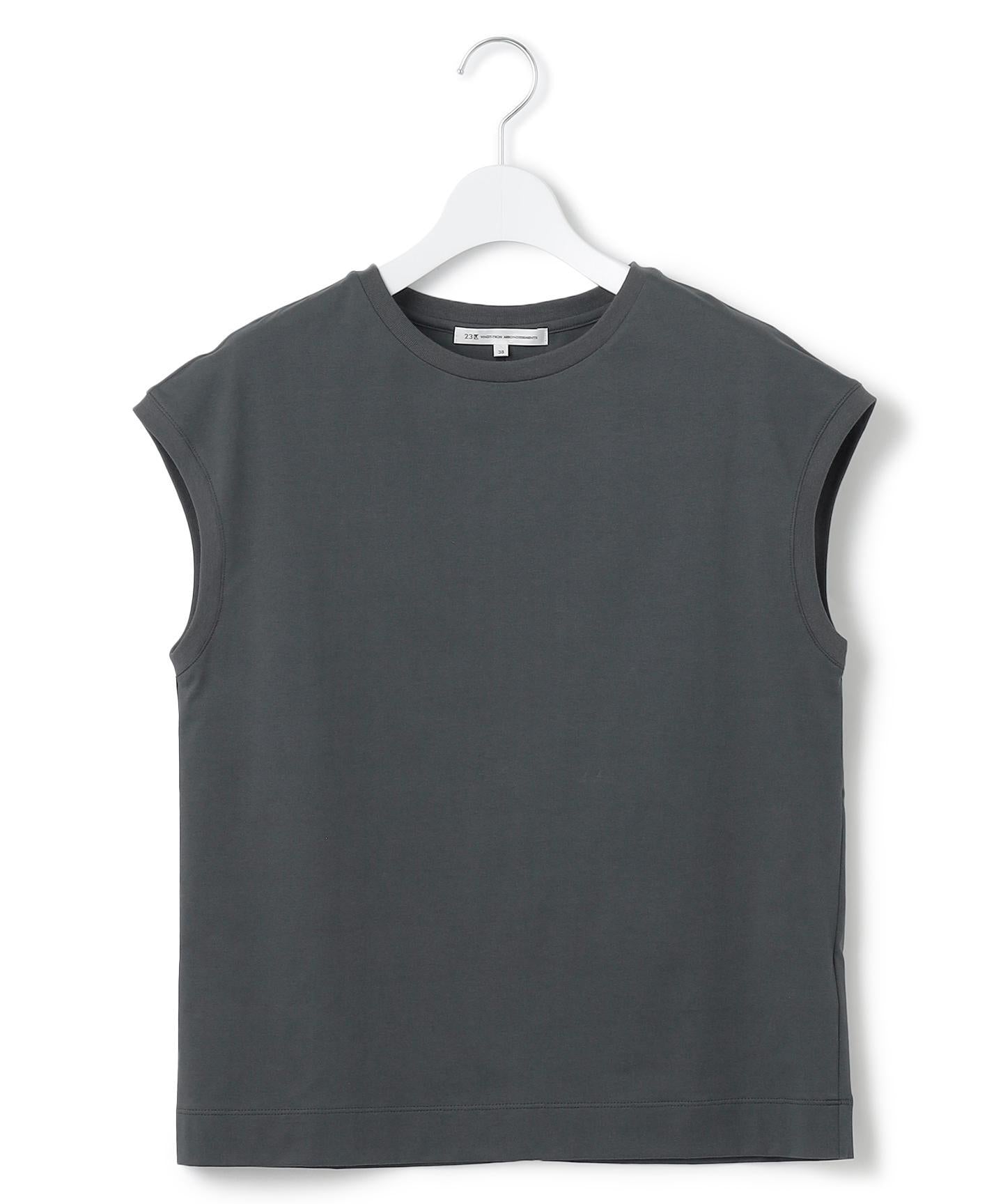 コンパクトヤーン フレンチスリーブ Tシャツ