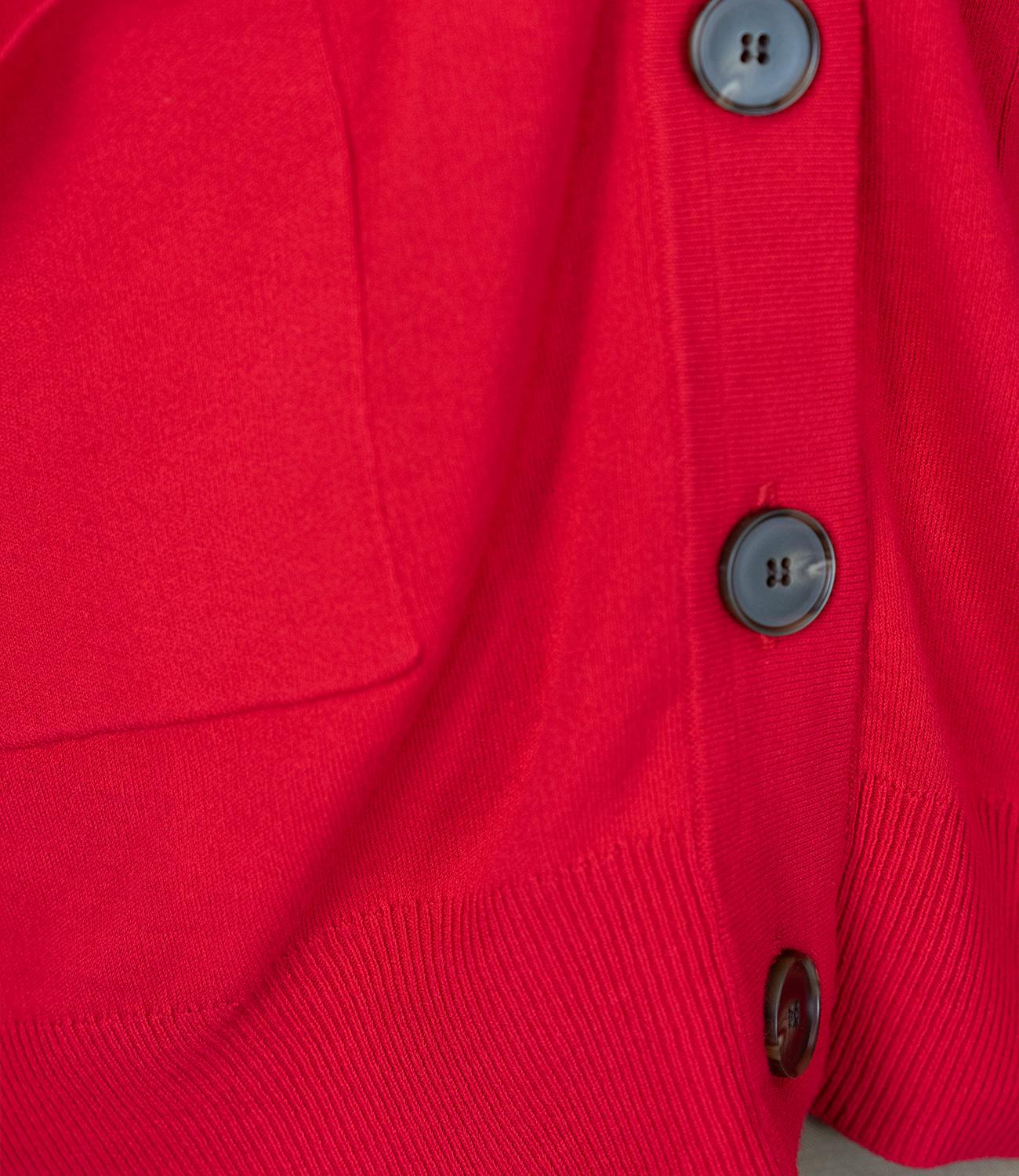 スムース編みルーズニットカーディガン