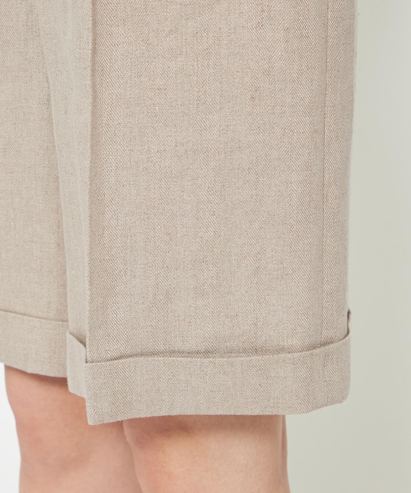 ヘリンボーン リネン ショートパンツ(uncrave WHITE)