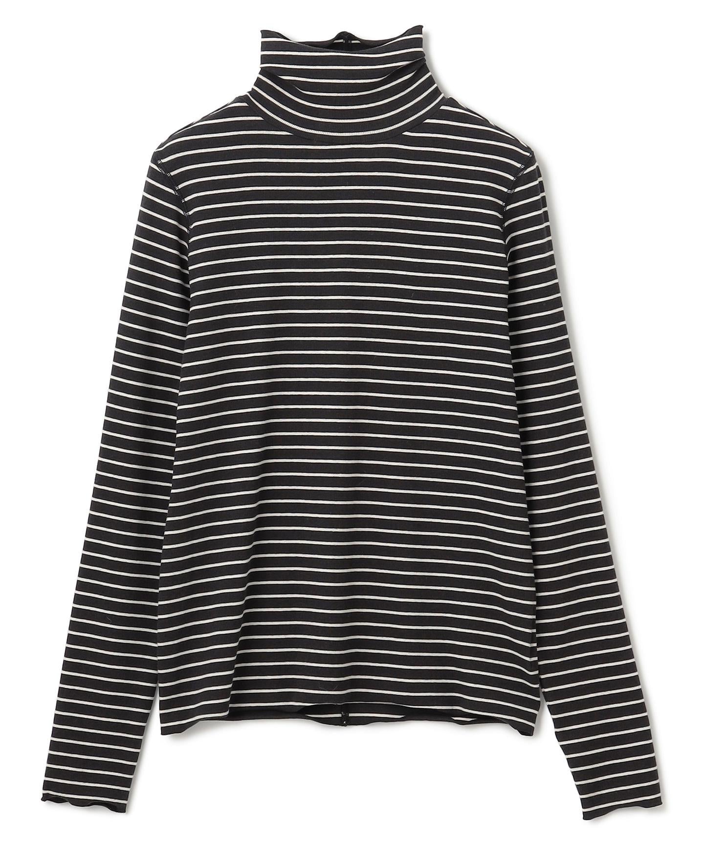 コットンカシミヤ タートルネックカットソー