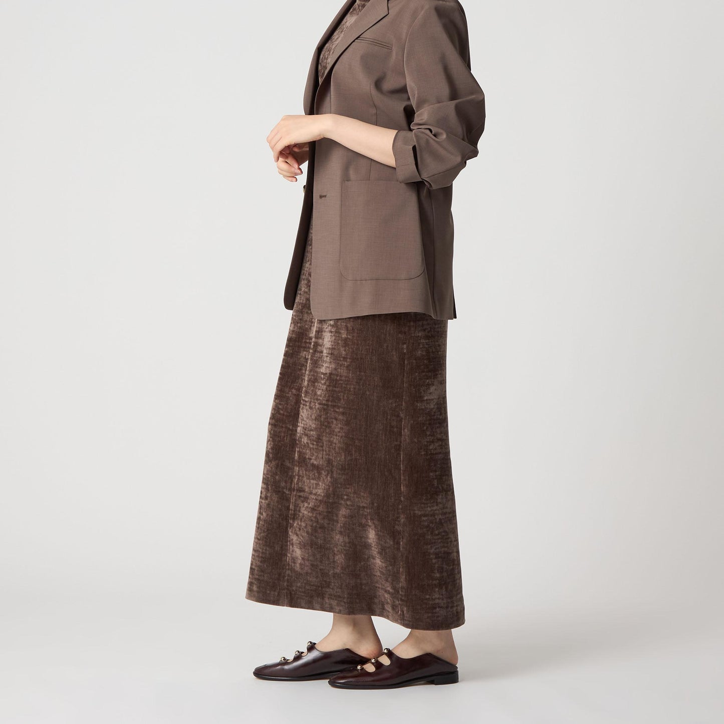 スタッズトリプルベルトモカフラット20↓↑