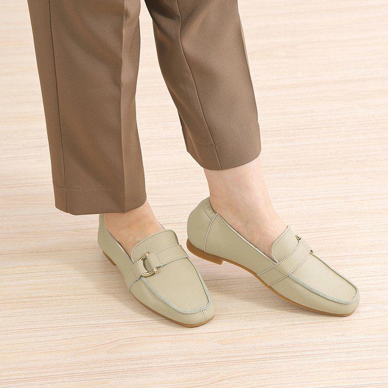 【防水】バックルモカローファー
