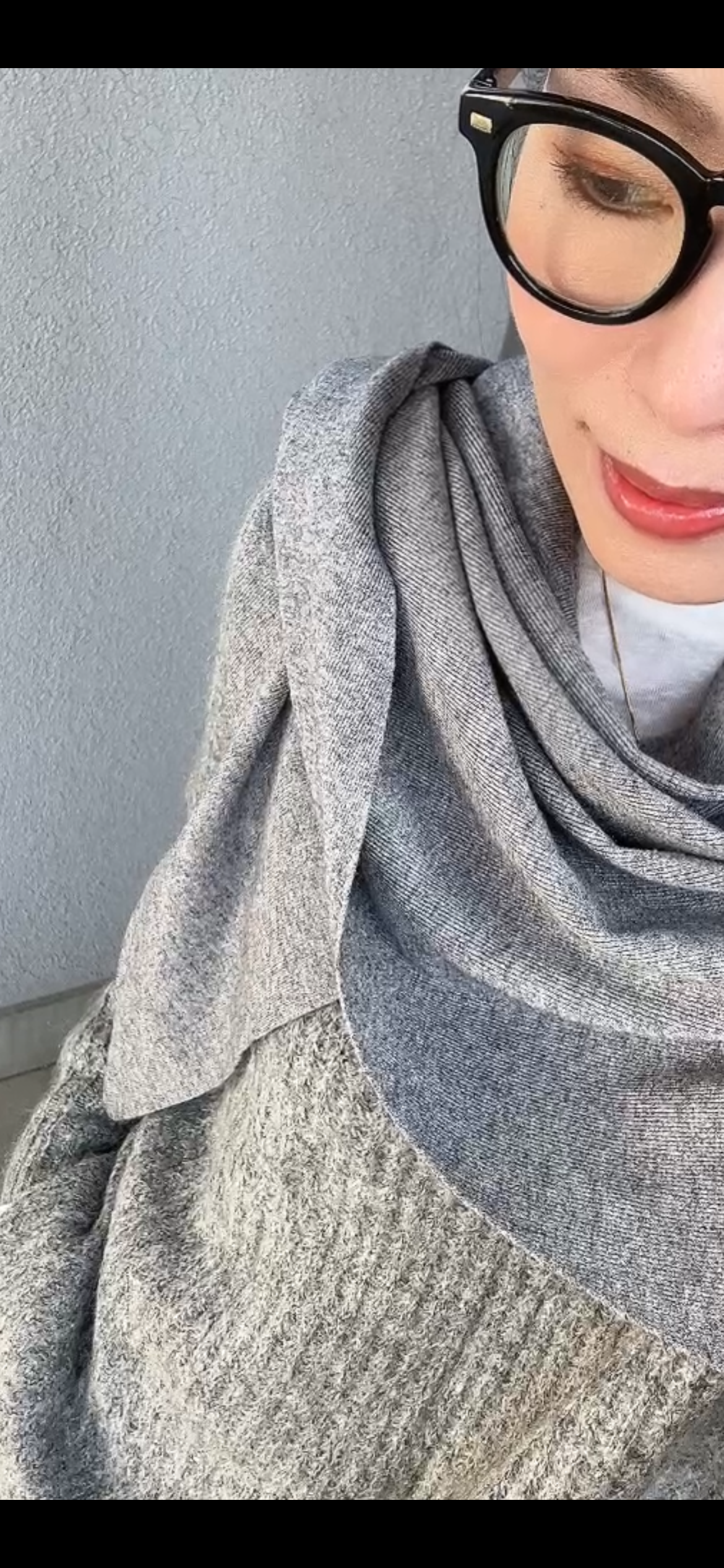 三角マフラーショール