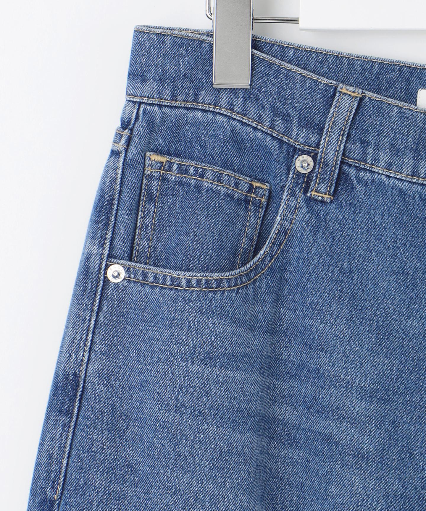 LIGHT DENIM バレルワイド パンツ