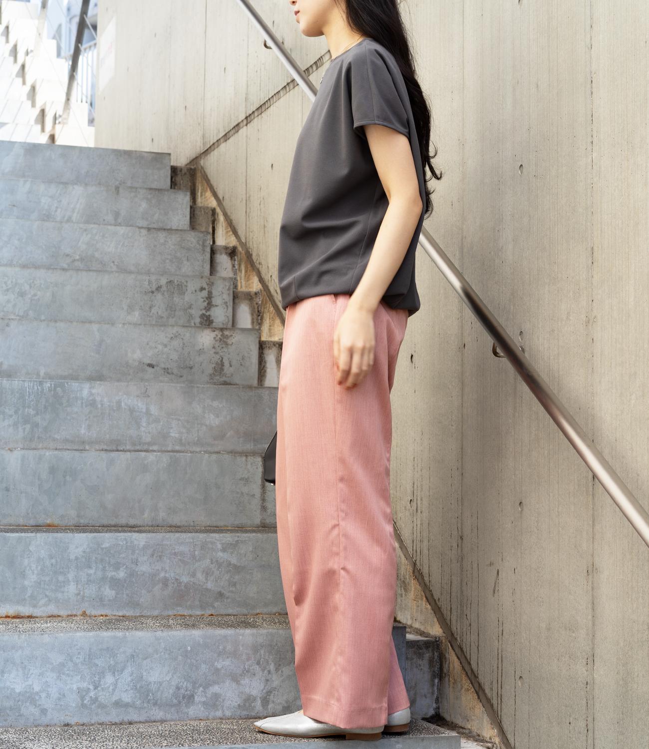 ナチュラルフレアシルエットパンツ