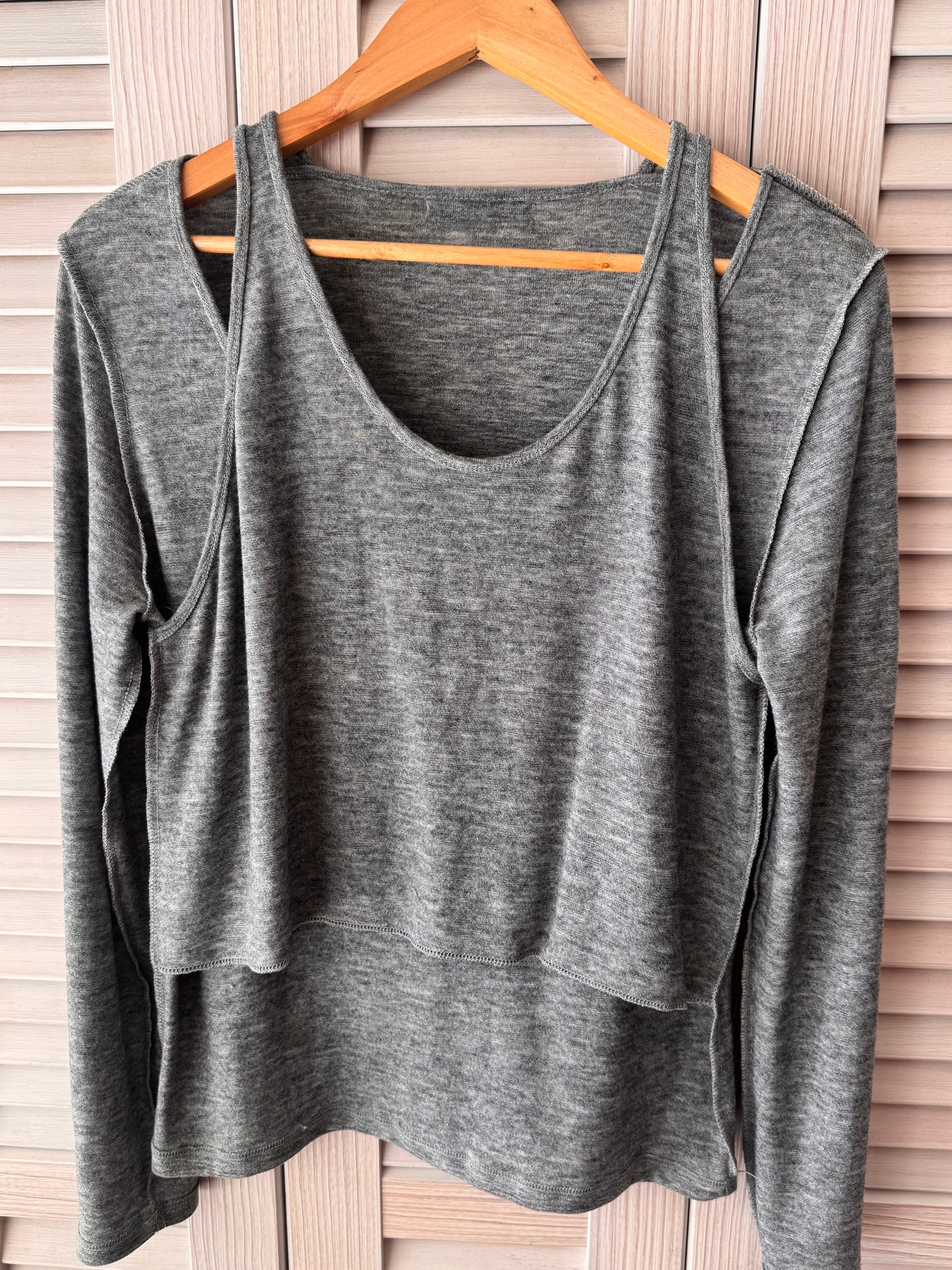 レイヤードタンクトップロンT