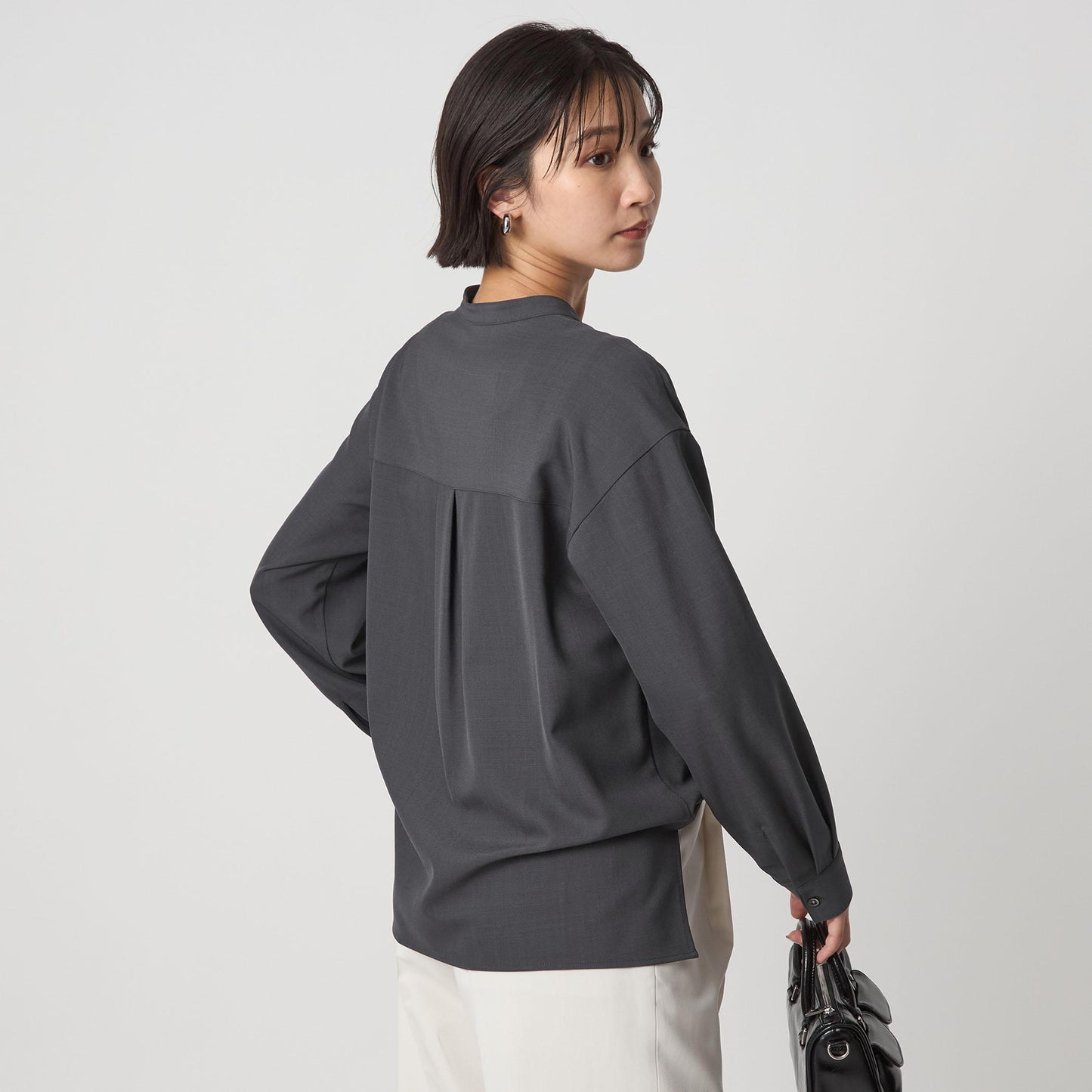 スキッパー ポケット ロングスリーブ シャツ マシンウォッシャブル