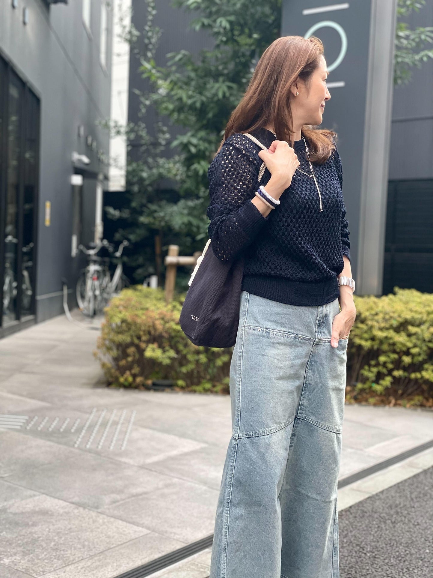 カットオフデニムマーメードスカート