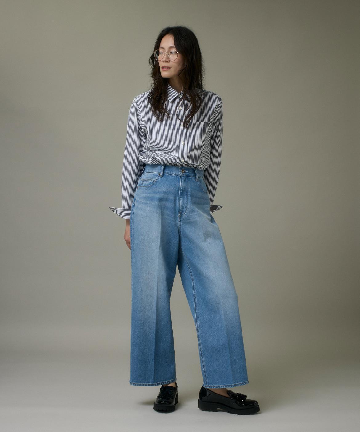 デニムワイドパンツ