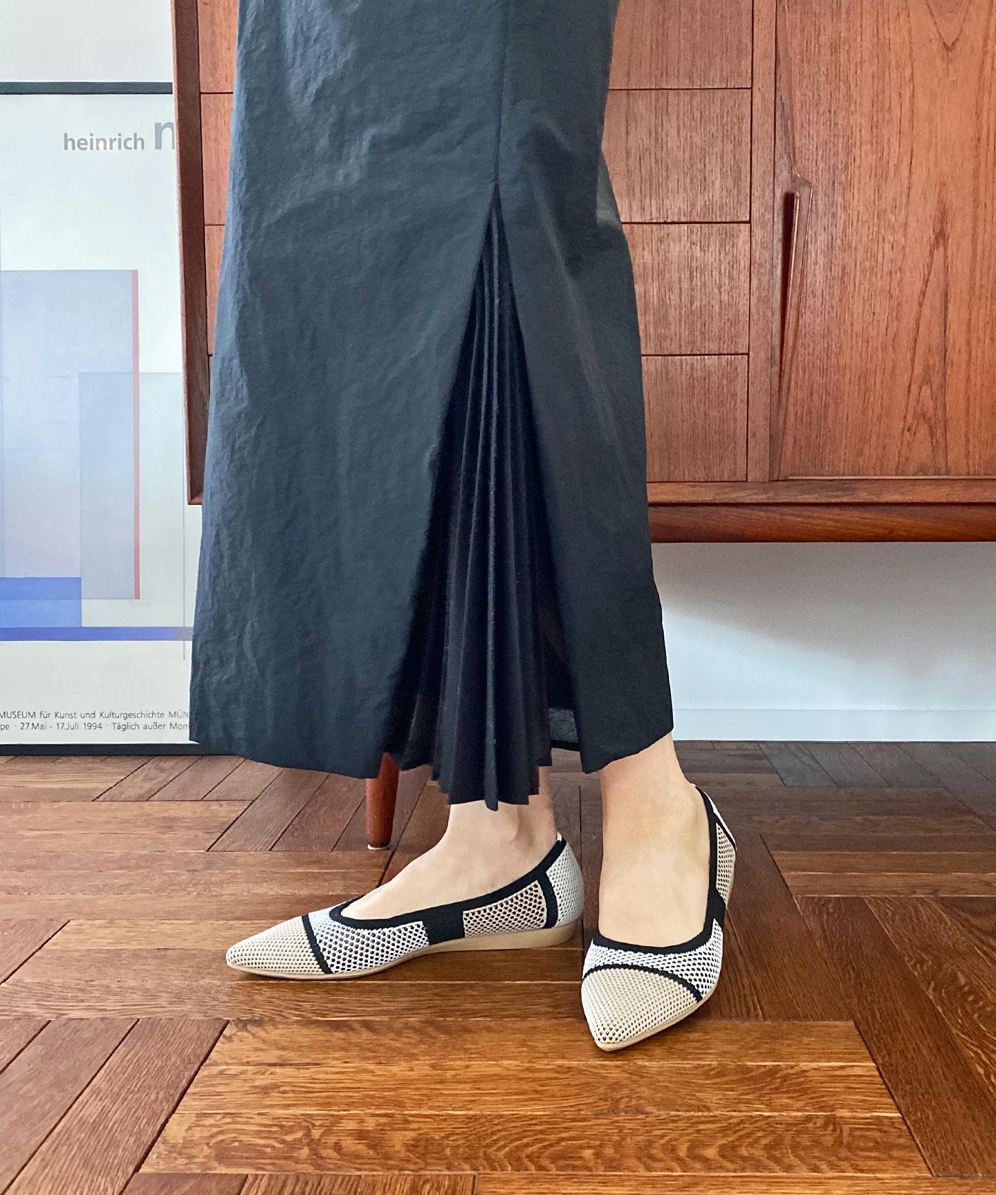 パターンメッシュ パンプス