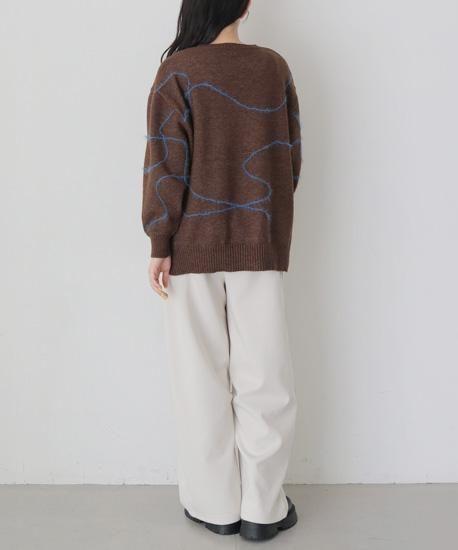 ニュアンスラインニット