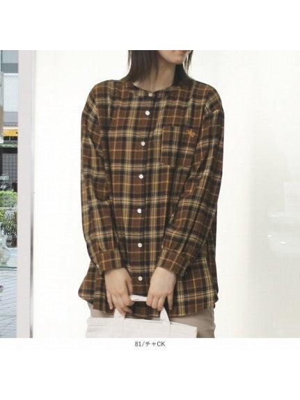 チェックシャツ