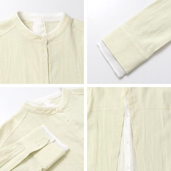 バックコンシャスロングシャツ