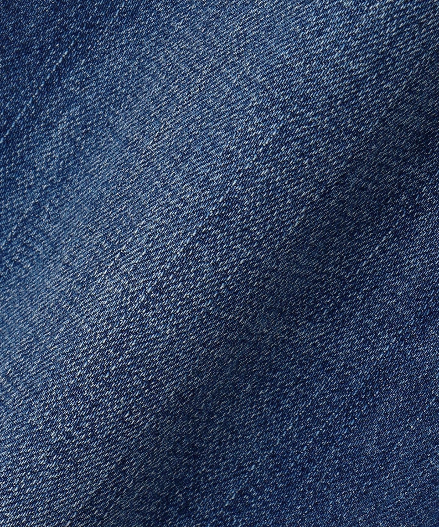 デニム ライン ワイドパンツ