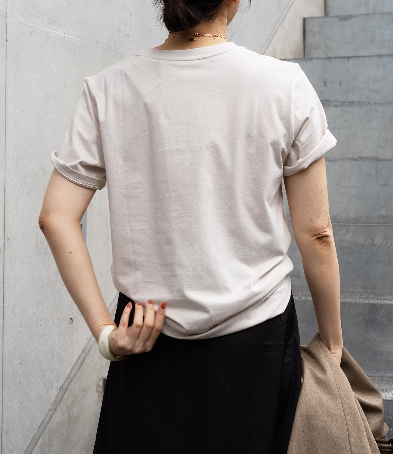 ワンポイントスリムTシャツ