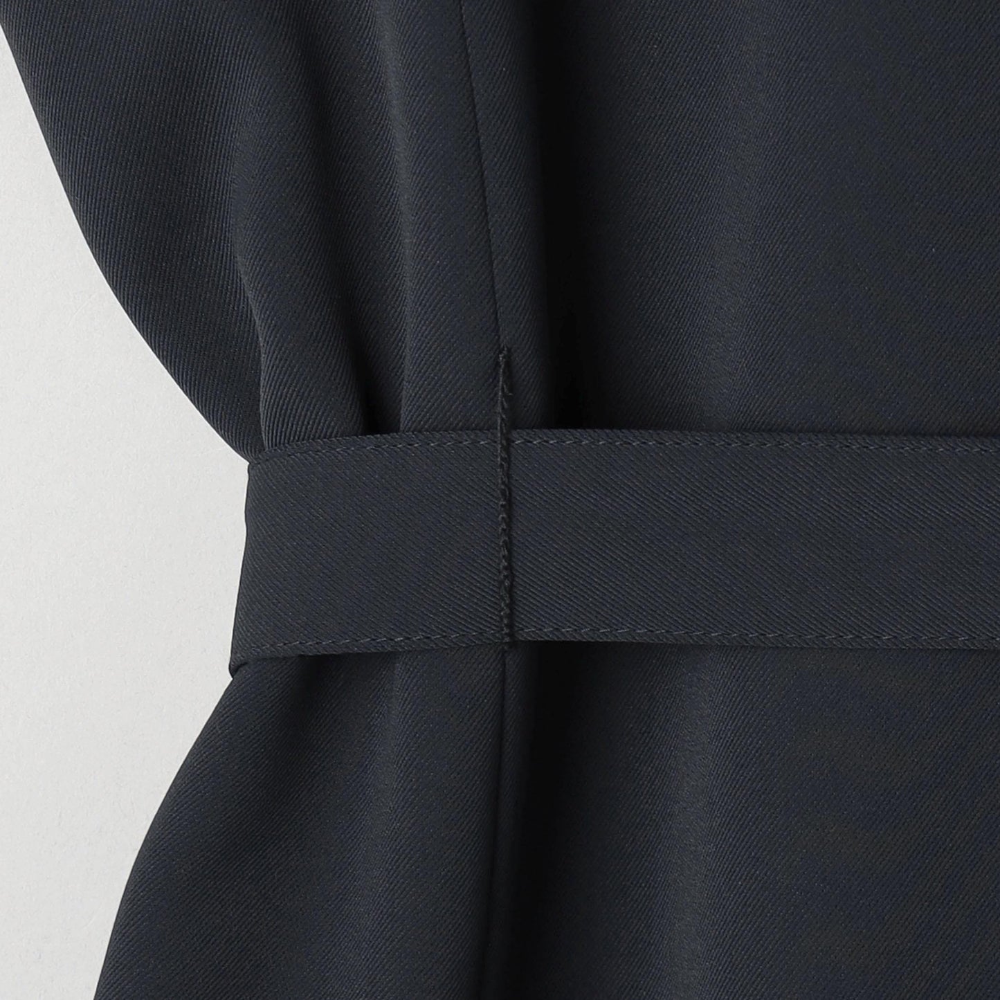 【WEB限定 Wardrobe DAILY MINIMAL】ダブルクロス リボンベルトジレ -ウォッシャブル-
