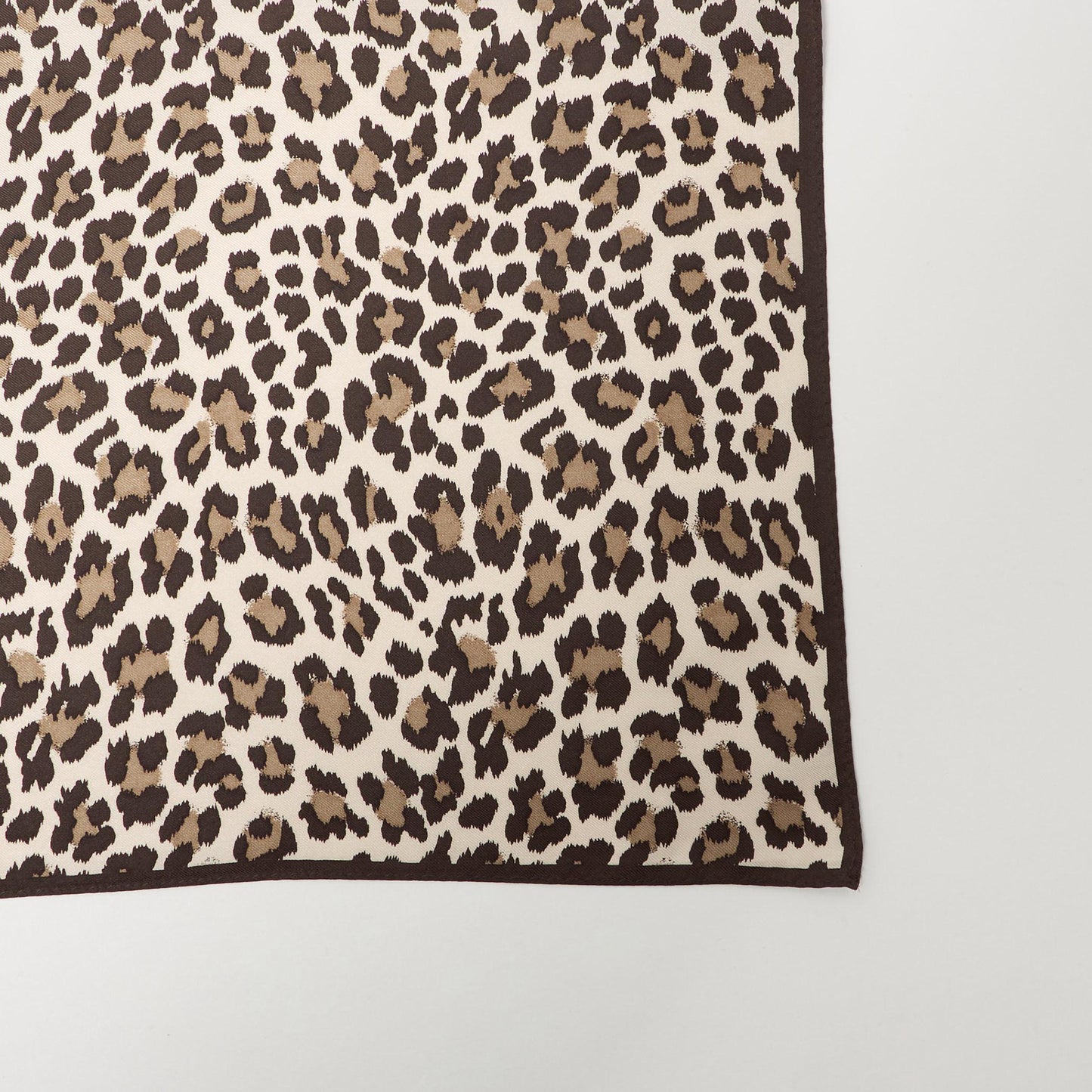 シルク レオパード スカーフ