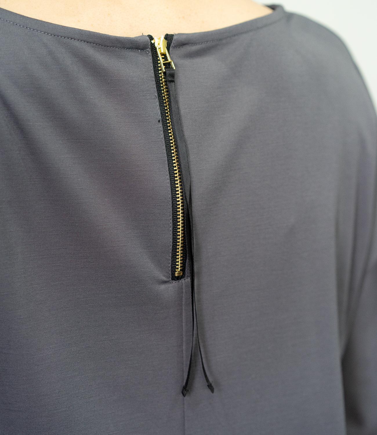 【接触冷感】スムースポンチフレアカットソー