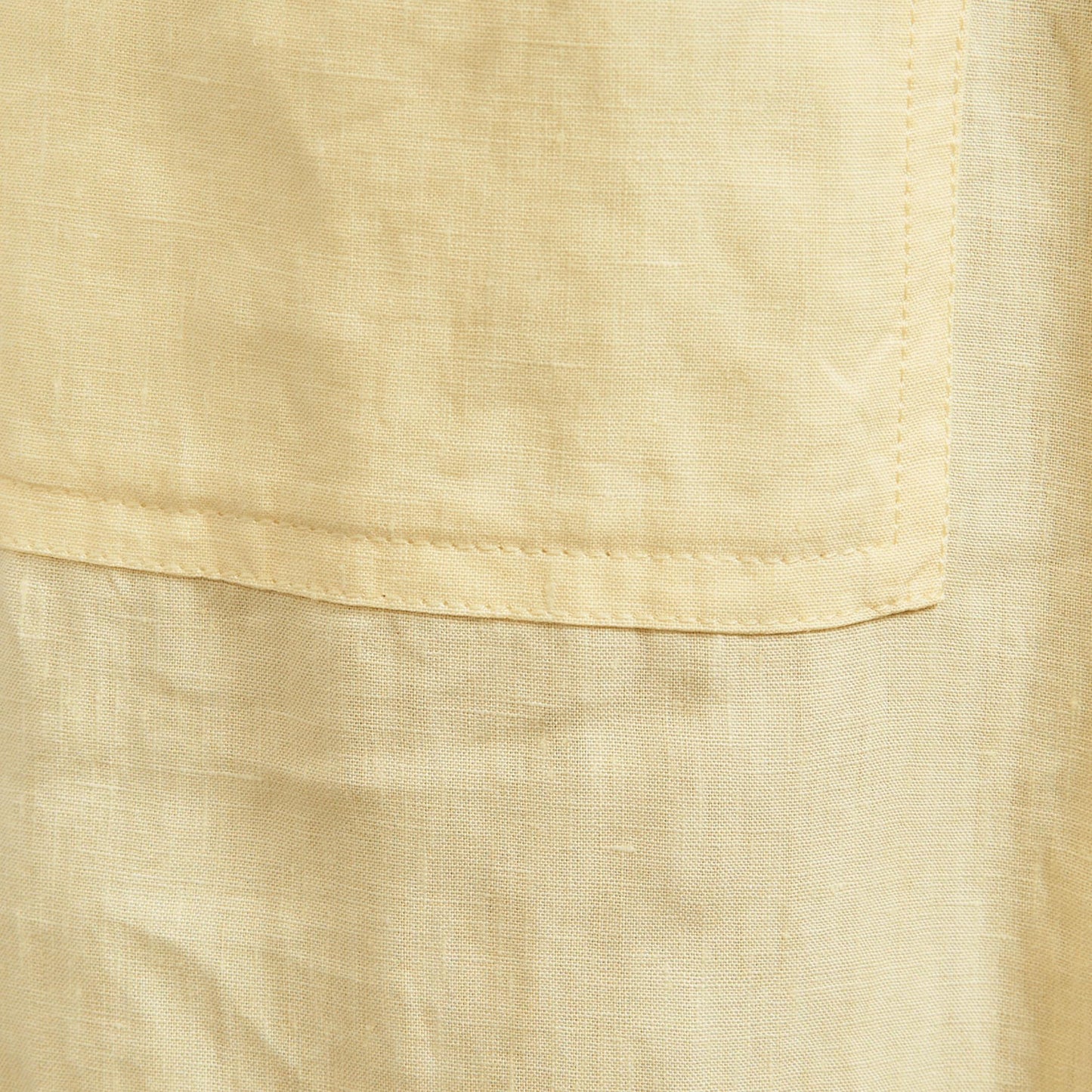 リネン パッチポケット イージーパンツ WHITE/YELLOW