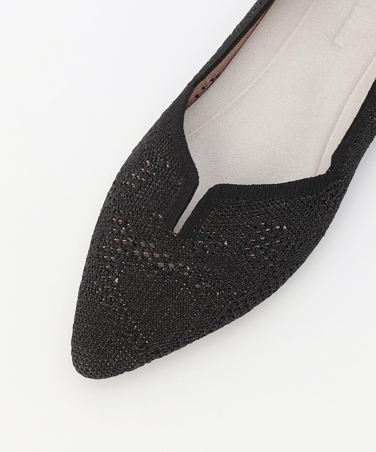 ポインテッド レース パンプス