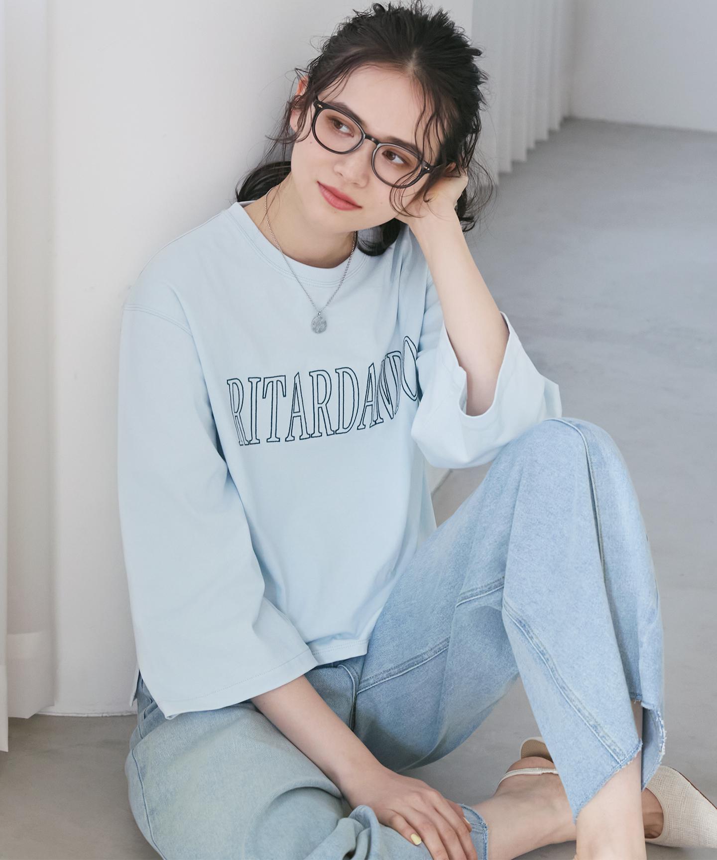 LIGHT DENIM バレルワイド パンツ